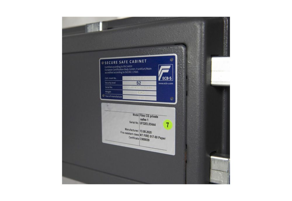 Filex Security CS 2 Inbraak- en brandwerende privekluis