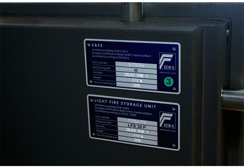 Salvus Rome 11 elo Inbraak- en brandwerende kluis